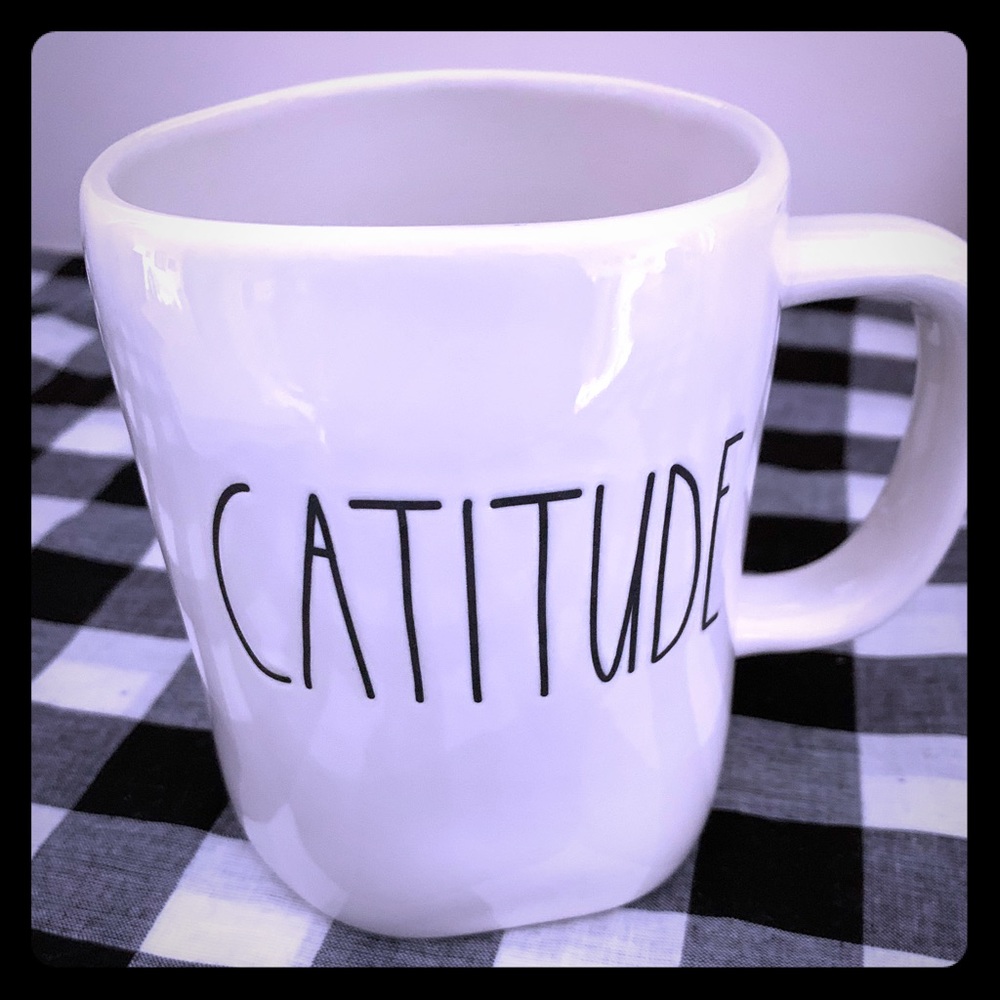 RAE DUNN CATITUDE COFFEE MUG